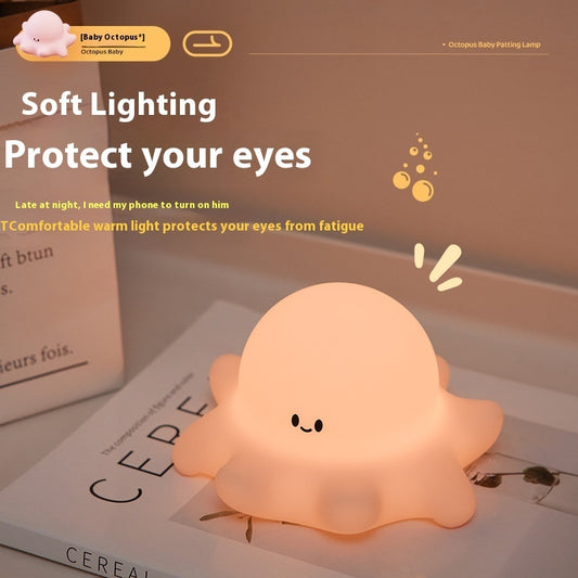 Cute Octopus Baby Silicone Night Light